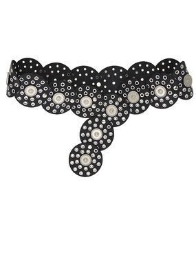 NWT Tularosa Rhapsody Disc Belt in Black Silver Women’s Small/Medium